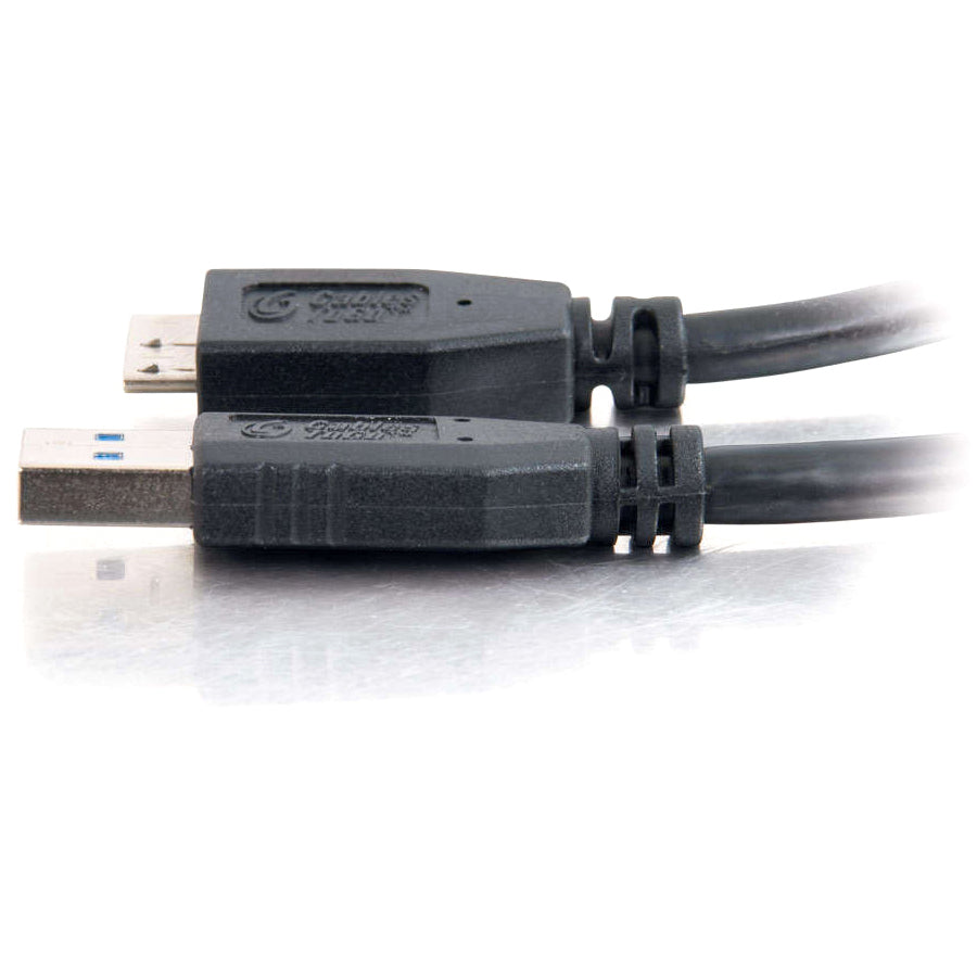 C2G 3.3 USB A to USB Micro B Cable - USB to Micro B Cable - USB 3.0 - Black - M/M