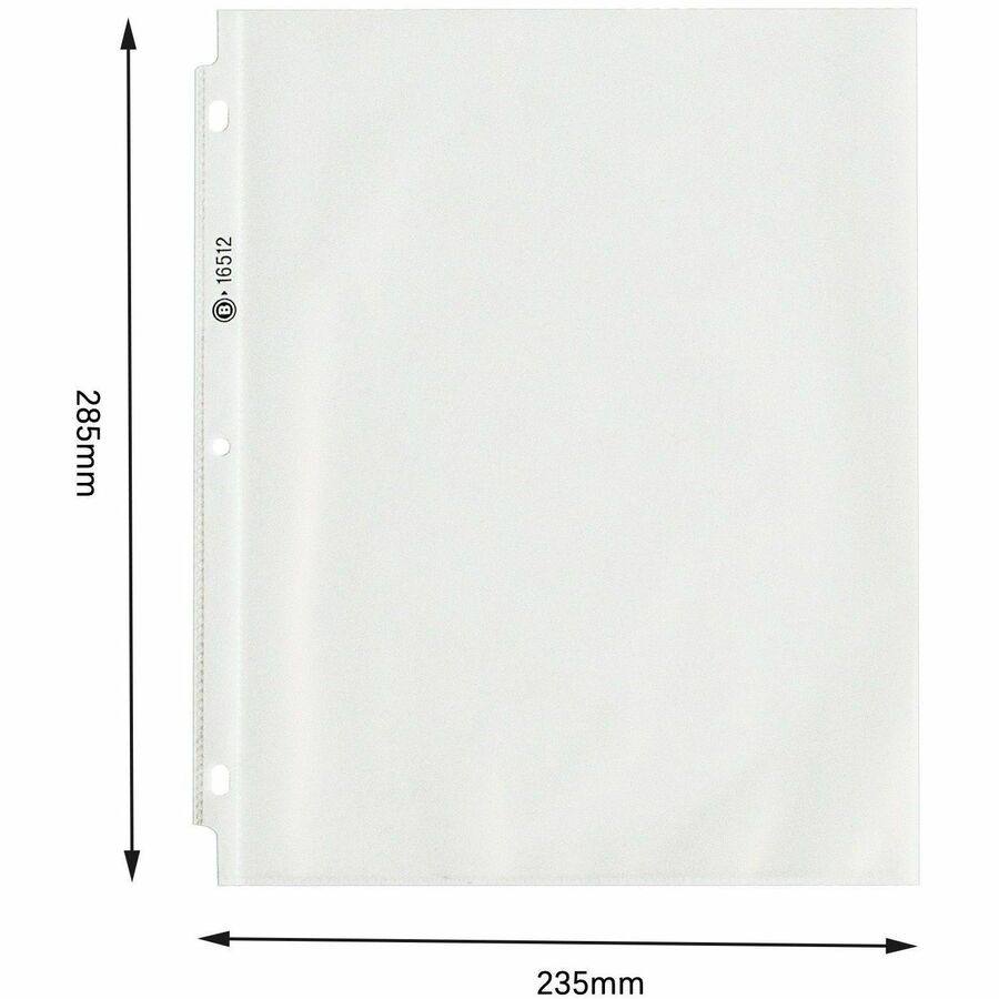 Business Source Top-Loading Sheet Protectors — Letter, Clear, 50-Box