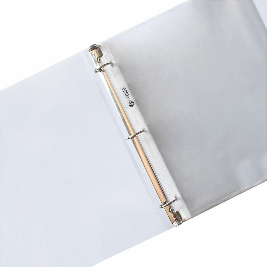Business Source Nonglare Top-Loading Sheet Protectors — Letter, 2.4 mil, 50-Pack