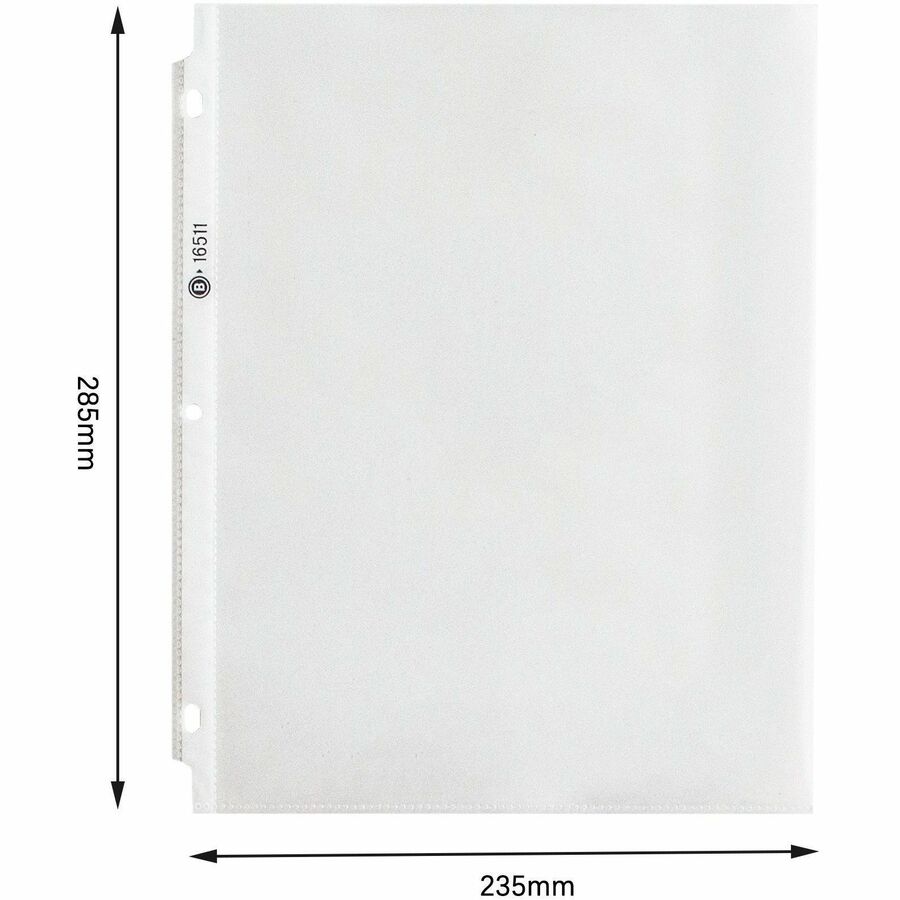 Business Source Top-Loading Sheet Protectors — Letter, Super Heavyweight, 50-Box