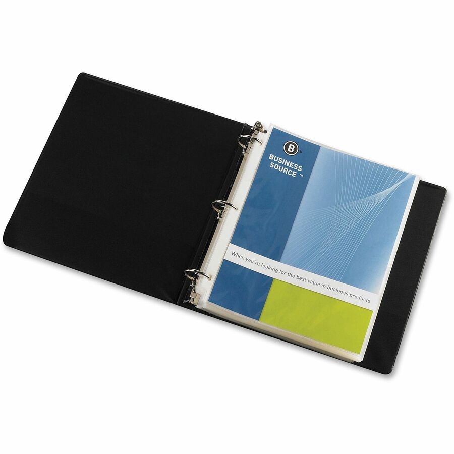 Business Source Top-Loading Sheet Protectors — Letter, Super Heavyweight, 50-Box