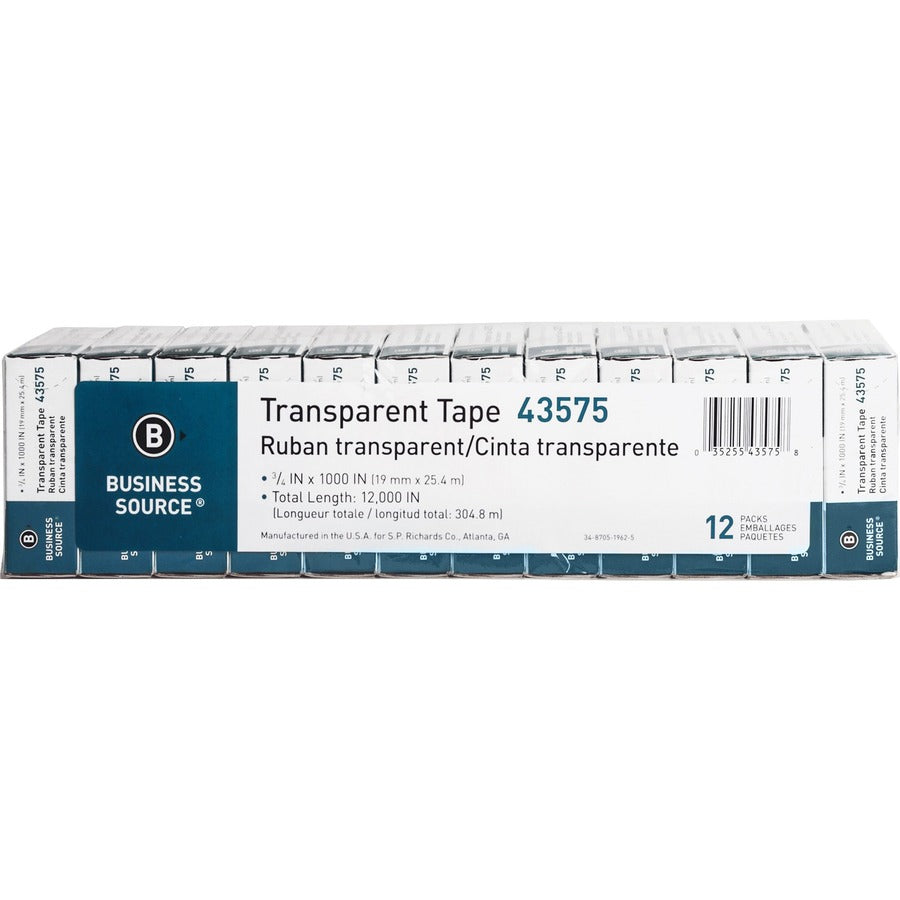 Ruban brillant transparent tout usage Business Source