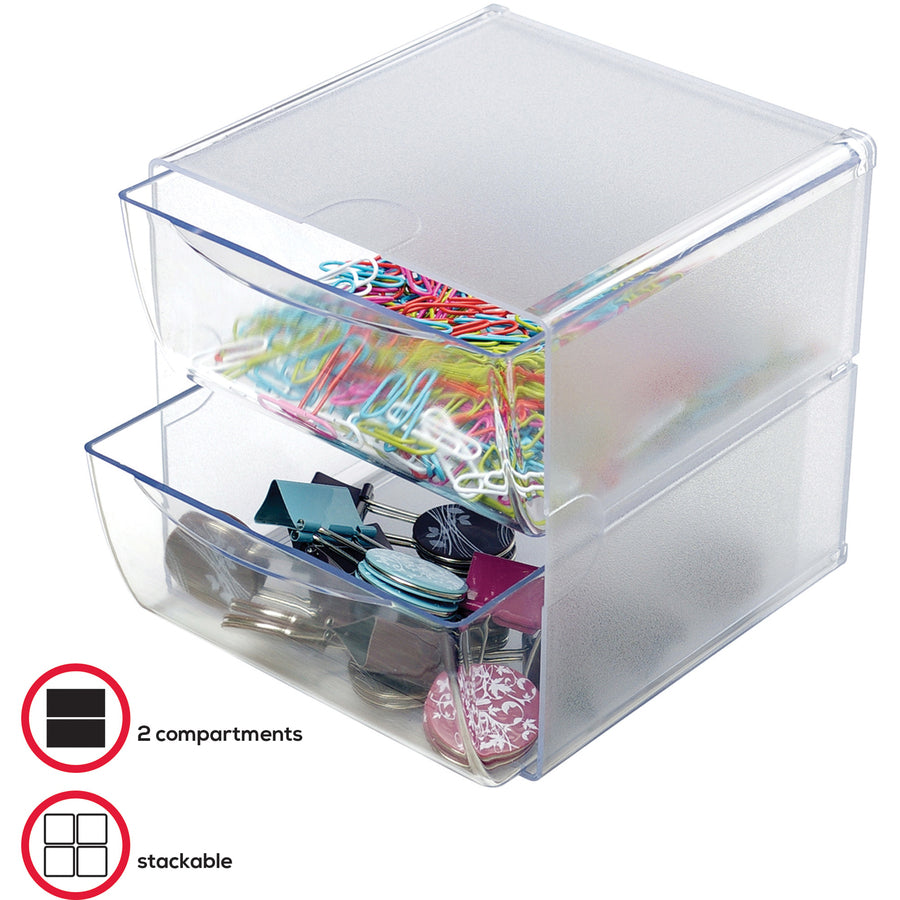 Deflecto Stackable Cube Organizer - DEF350701