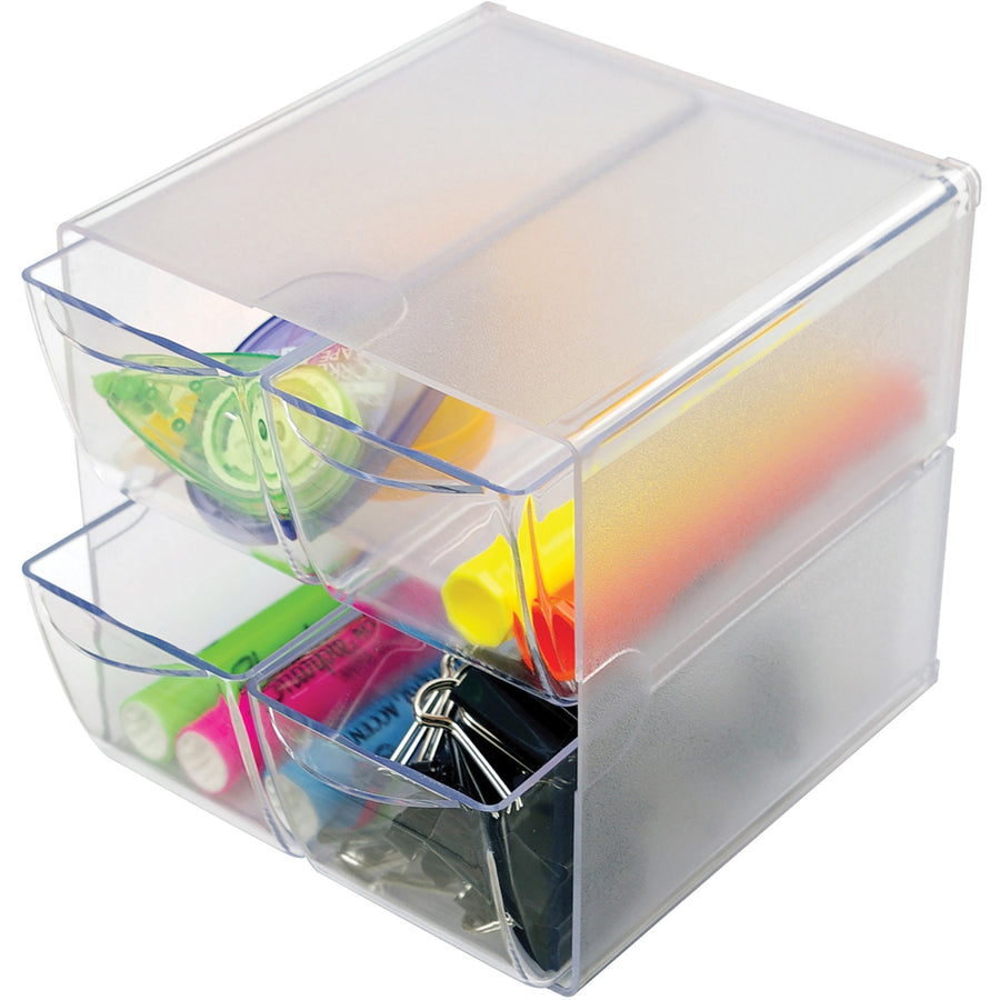 Deflecto Stackable Cube Organizer - DEF350701