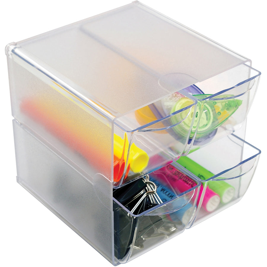 Deflecto Stackable Cube Organizer - DEF350701