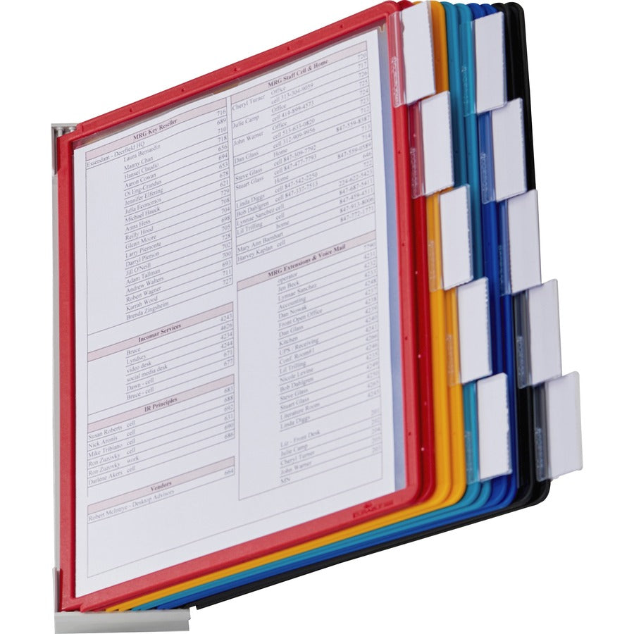 Durable Vario Wall Reference System, 10 Letter Sleeves