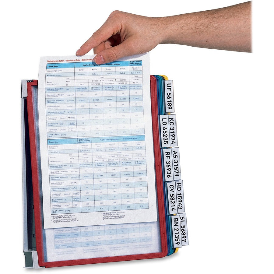 Durable Vario Wall Reference System, 10 Letter Sleeves