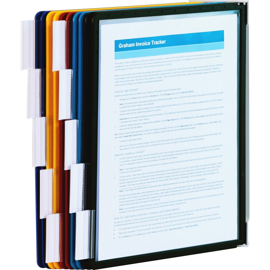 Durable Vario Wall Reference System, 10 Letter Sleeves