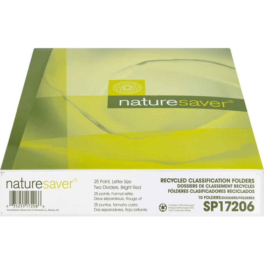 Nature Saver Letter Recycled Classification Folder - NATSP17209