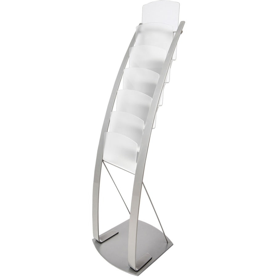 Deflecto Contemporary Floor Display - Silver