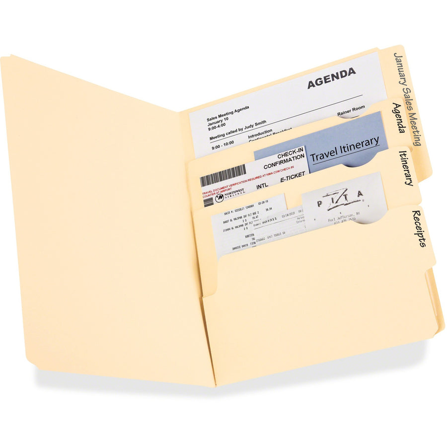 Pendaflex Divide-it-Up Multi-Section File Folders - Letter, 24-Pack
