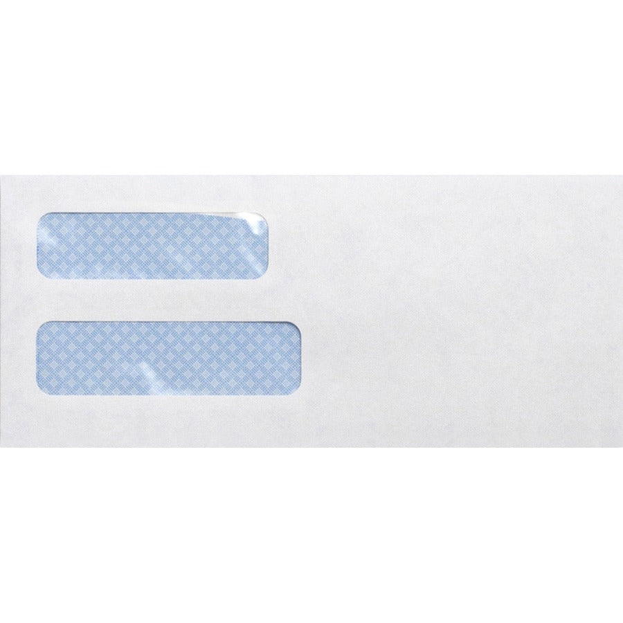 Business Source No. 10 Double-Window Invoice Envelopes - 500-Box