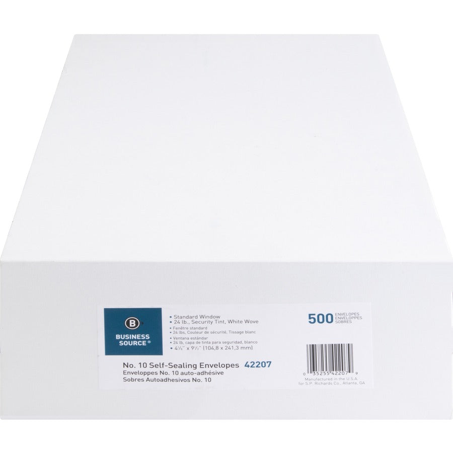Enveloppes pour factures Business Source No.10, avec fenêtre standard