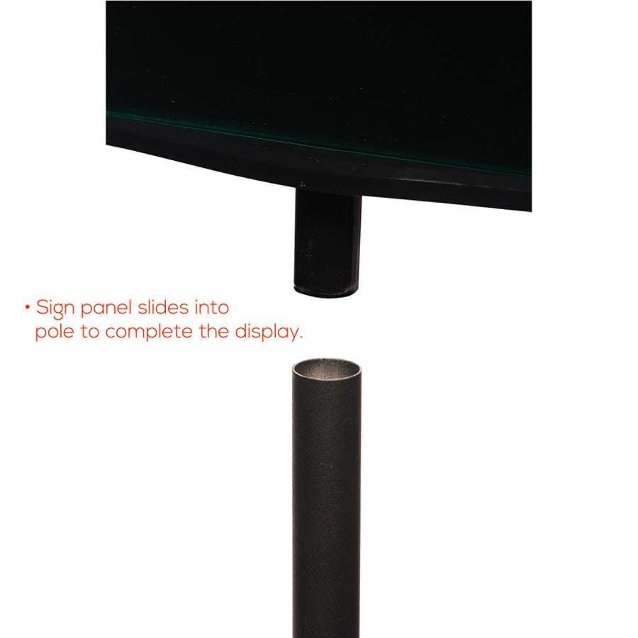 Deflecto Double-Sided Magnetic Sign Display
