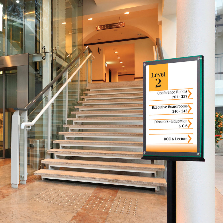 Deflecto Double-Sided Magnetic Sign Display