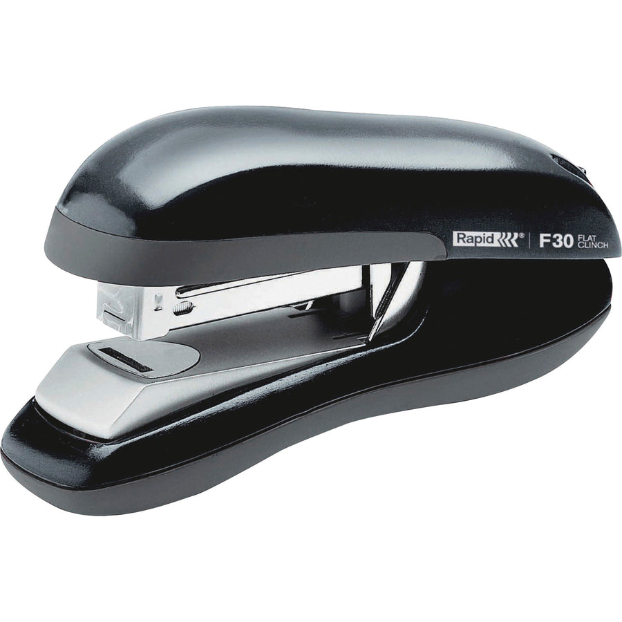 Rapid F30 Flat Clinch Stapler - 30 Sheet, Black