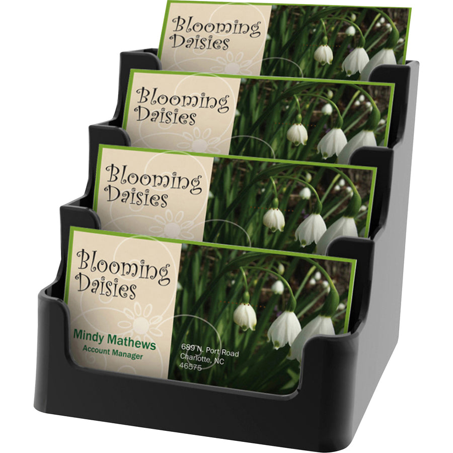 Deflecto 4 Tier Business Card Holder