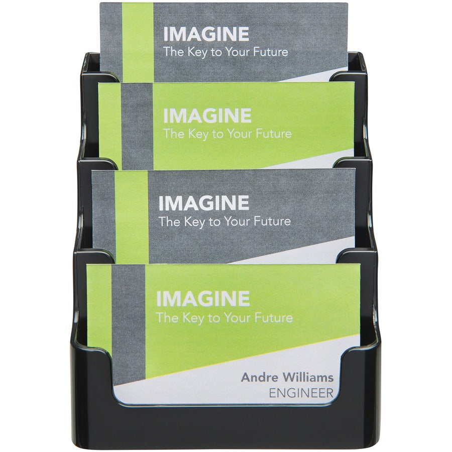 Deflecto 4 Tier Business Card Holder