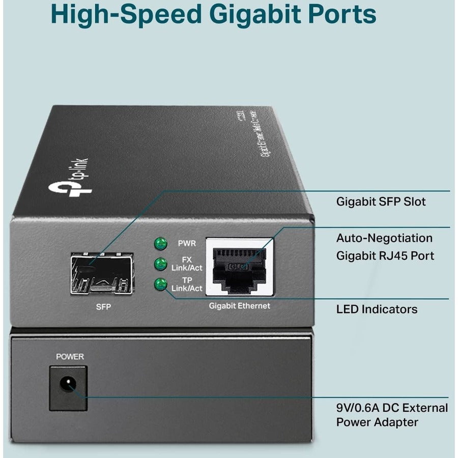 TP-Link MC220L Gigabit Ethernet Media Converter