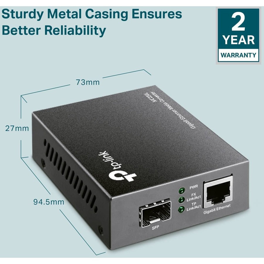 TP-Link MC220L Gigabit Ethernet Media Converter