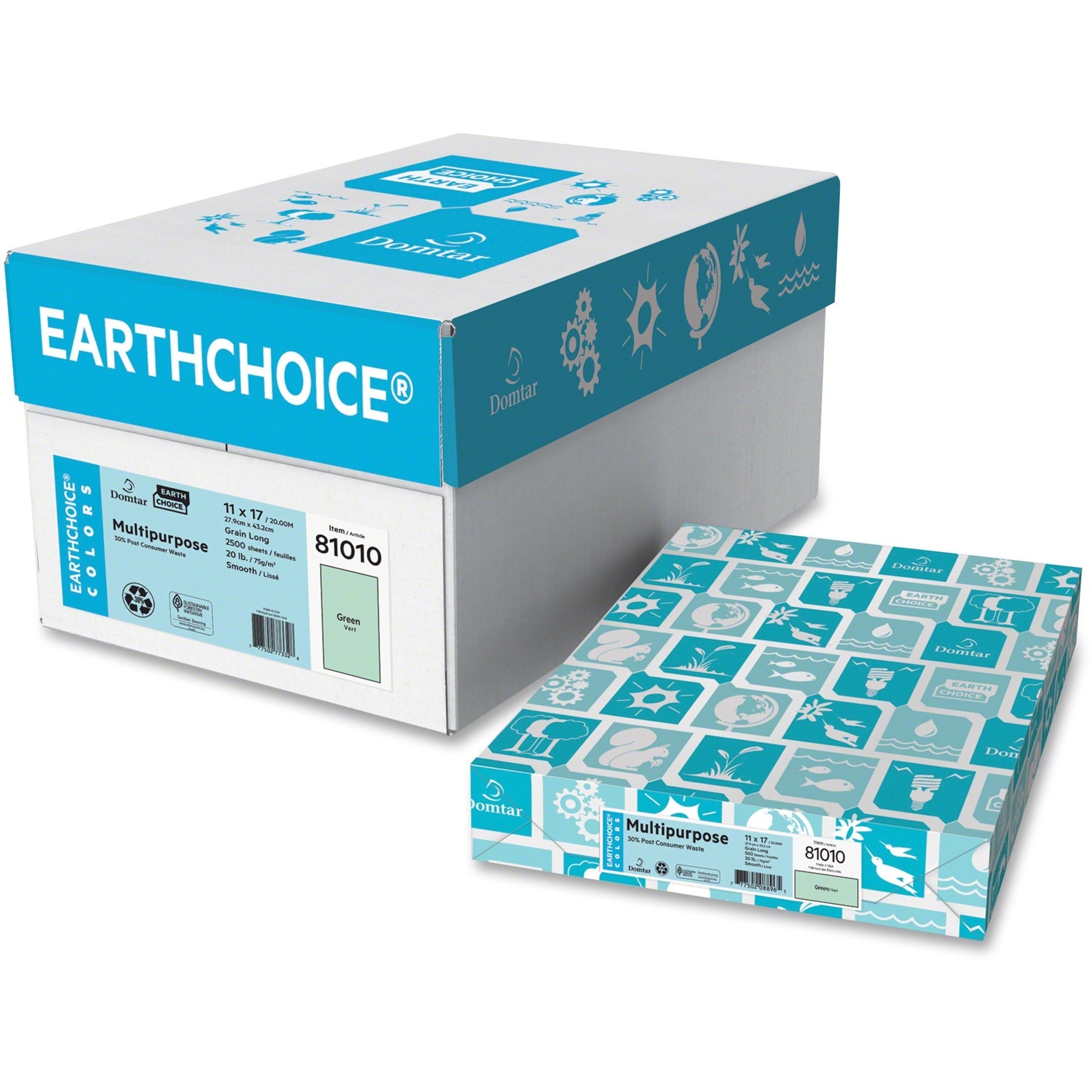 EarthChoice Colored Paper 11x17 20lb 500/rm