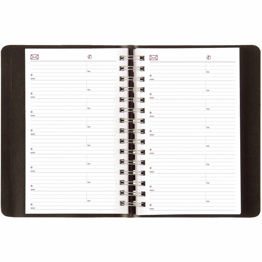 Brownline 2026 Essential 12-Month Daily Planner - January to December - 8" x 5" - Black - English