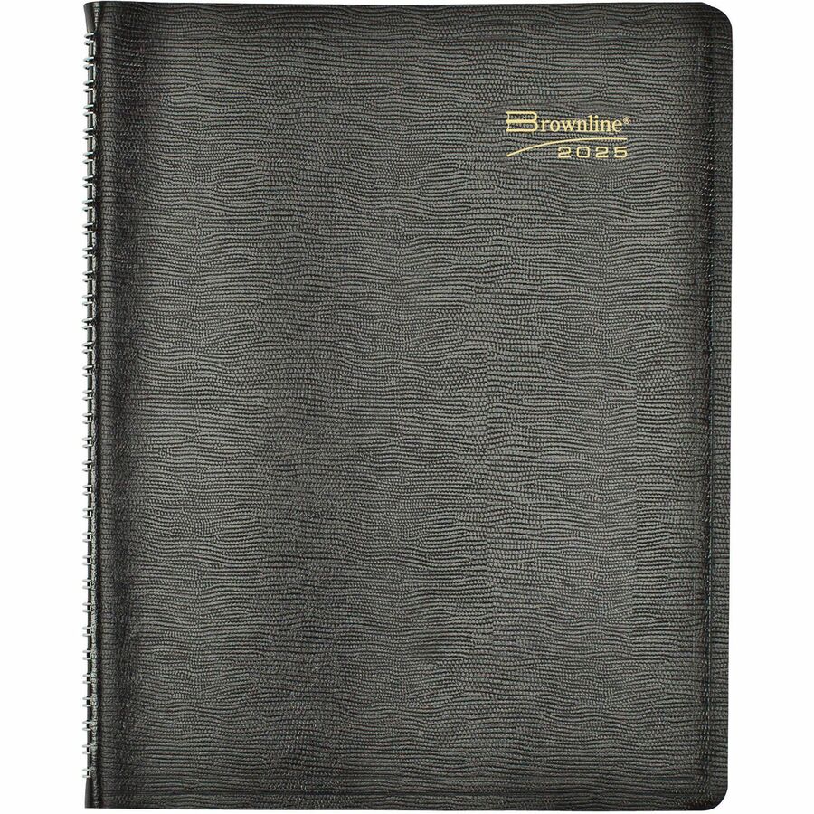 Brownline® Essential Weekly Diary 11" x 8-1/2" 2023 English Black CB950BLK