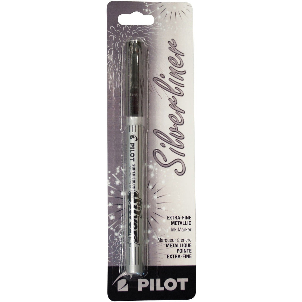 Pilot Super Color Marker - Silver, Extra Fine