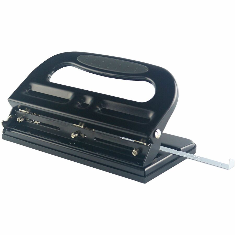 Business Source Three-Hole Heavy-Duty Punch