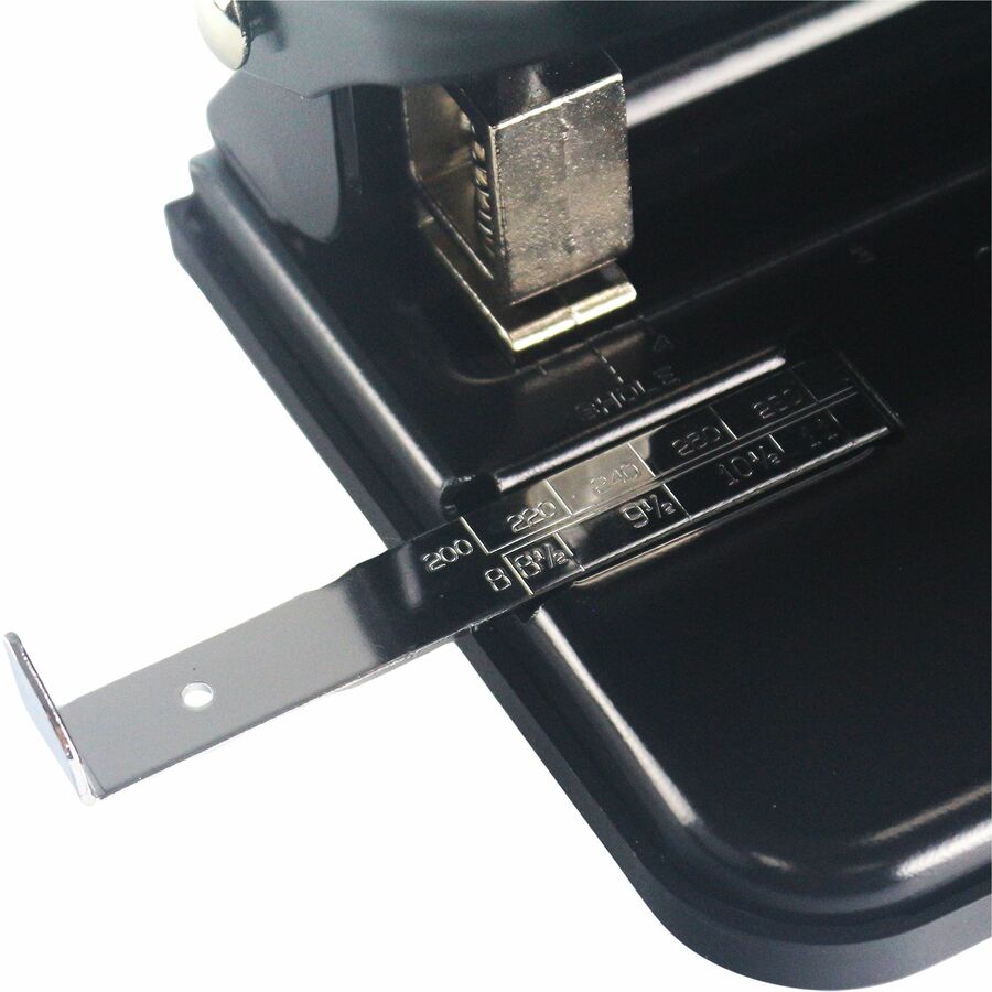 Business Source Three-Hole Heavy-Duty Punch