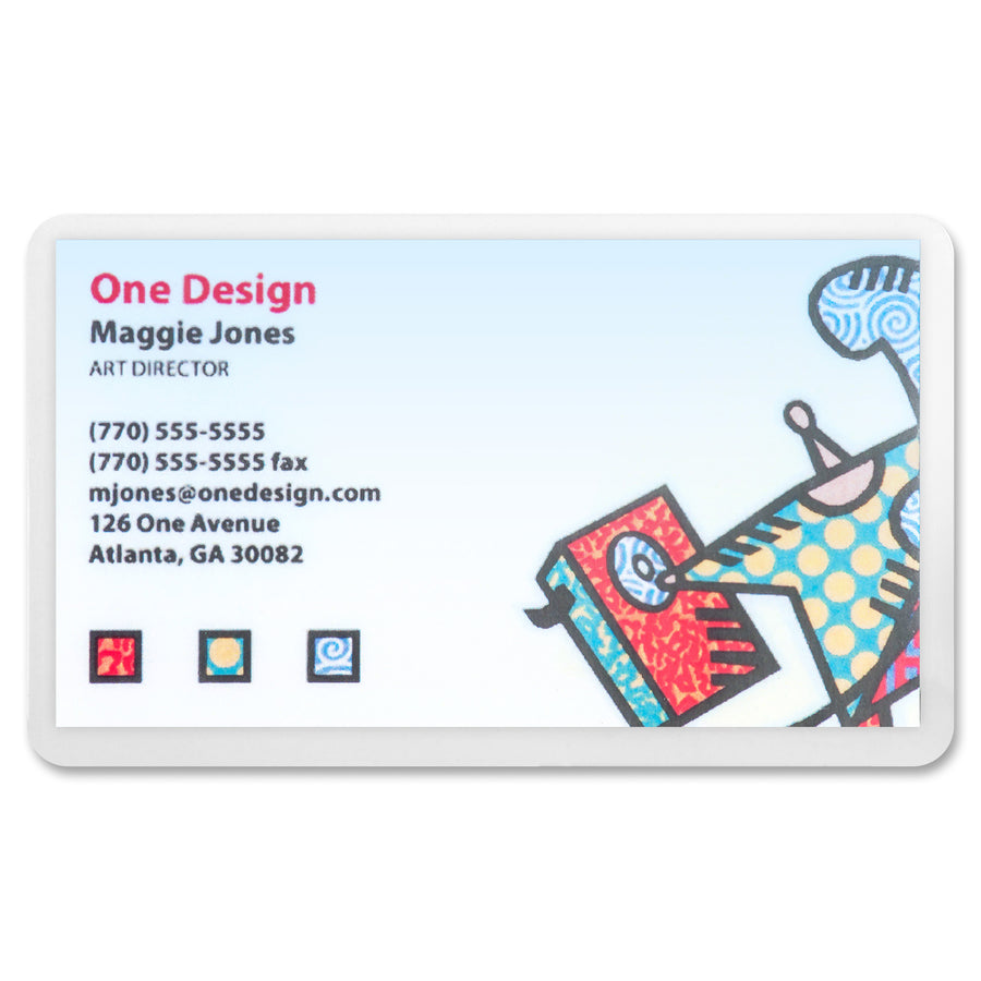 Business Source 5 mil Business Card Laminating Pouches