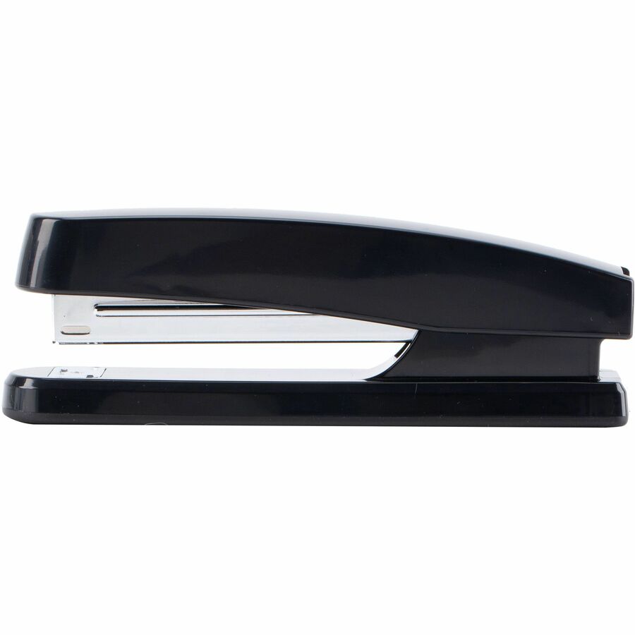 Business Source Full-Strip Plastic Desktop Stapler — Black