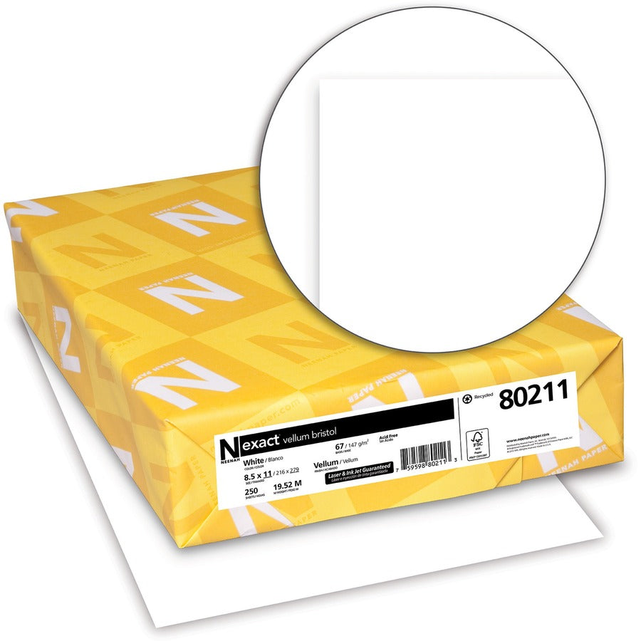 Exact Vellum Bristol Paper - White
