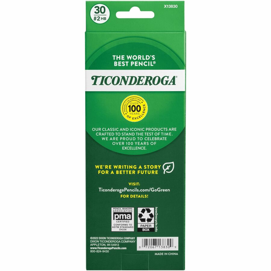 Crayons Ticonderoga No 2 pré-taillés