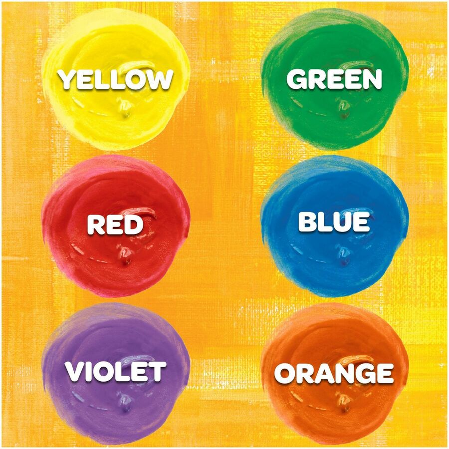 Crayola Washable Kids' Paint — 6 Colours, 2 oz Each