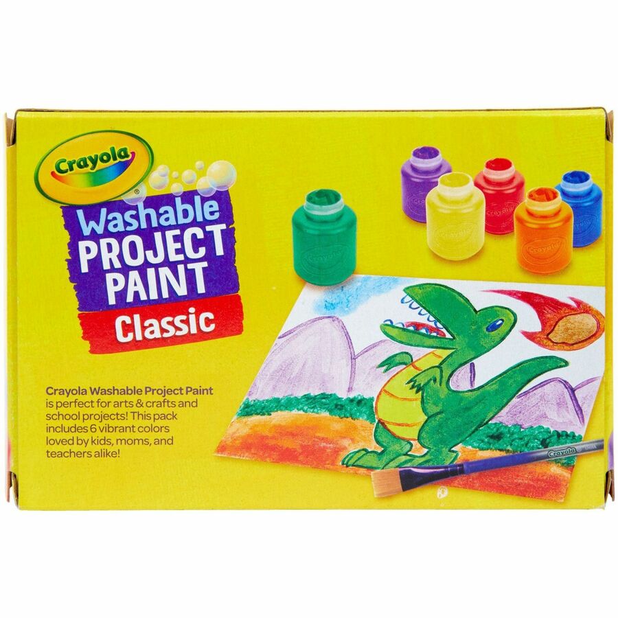 Crayola Washable Kids' Paint — 6 Colours, 2 oz Each
