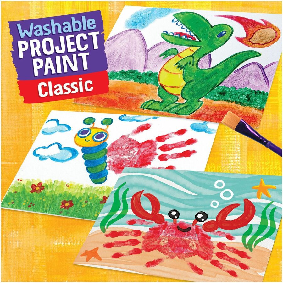 Crayola Washable Kids' Paint — 6 Colours, 2 oz Each