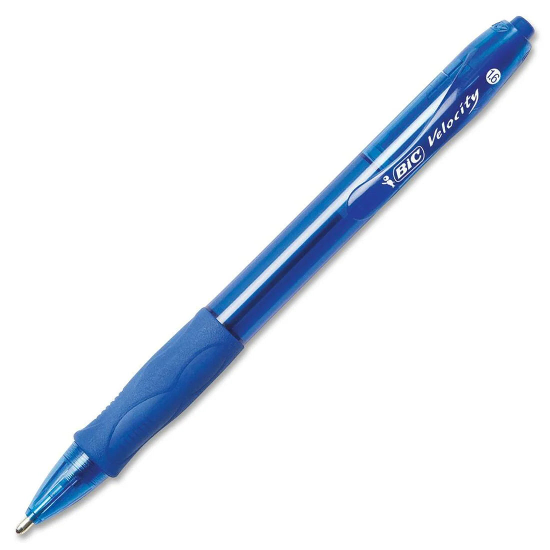 BIC Glide Velocity Bold Retractable Ballpoint Pen w/ Grip - Blue VLGB11BLU