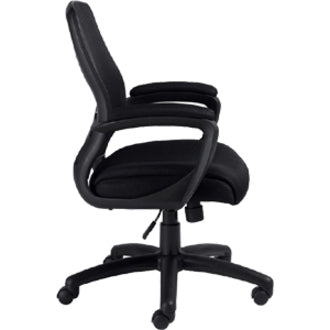 Zune Mid Back Tilter Chair – Black Mesh & Fabric