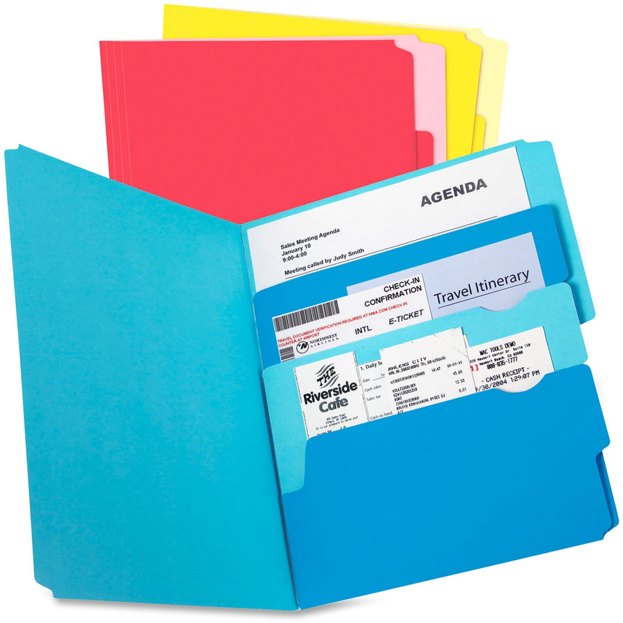 Pendaflex Divide It Up File Folders - Letter, Assorted, 24-Pack