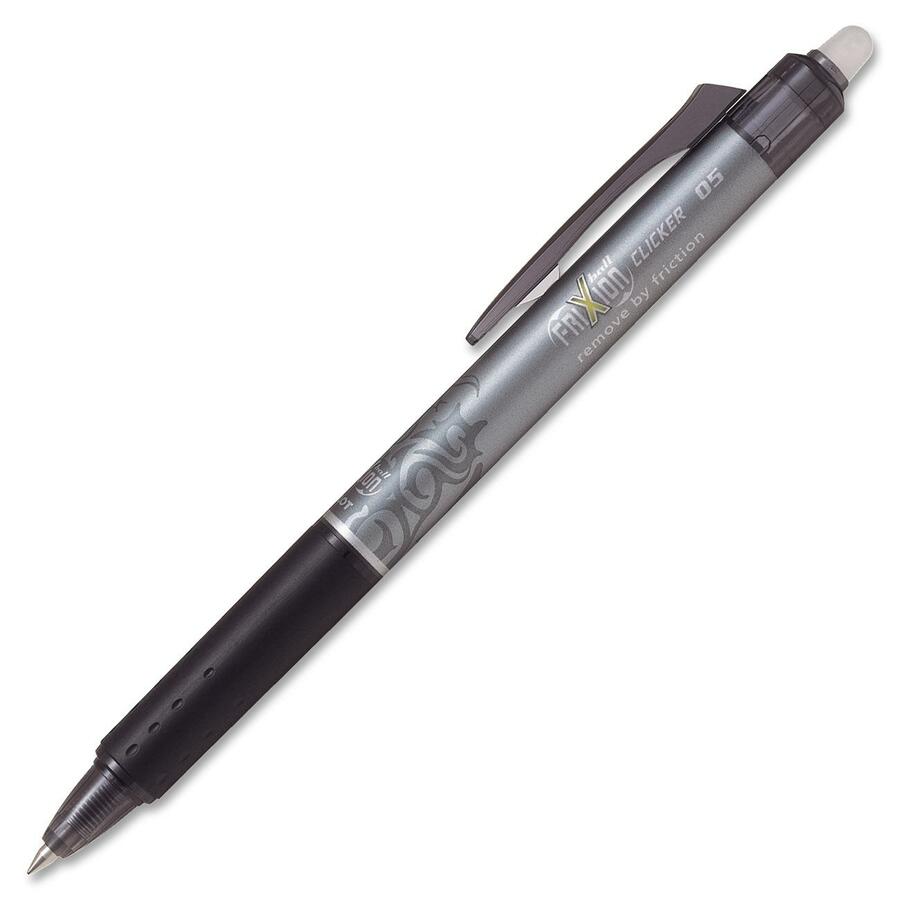 Pilot FriXion Clicker Retractable Erasable Gel Pen - Black 0.5mm