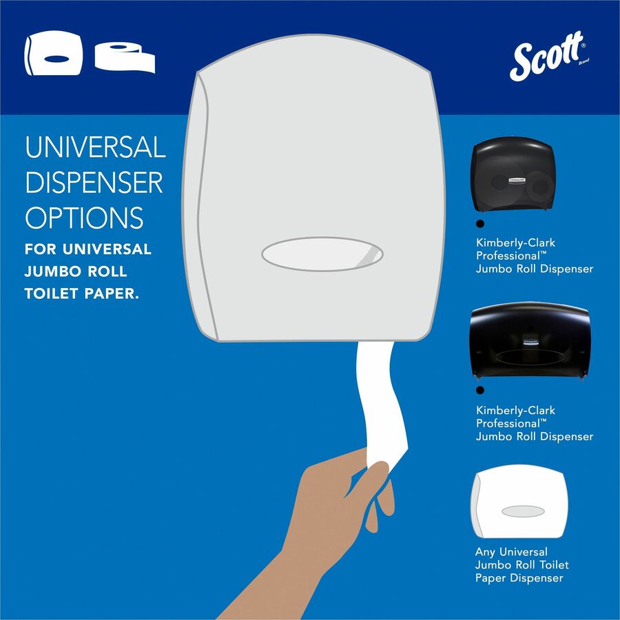 Scott 100% Recycled Fiber High-Capacity Jumbo Roll Toilet Paper