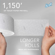 Scott Coreless High-Capacity Jumbo Roll Toilet Paper with Elevated Design