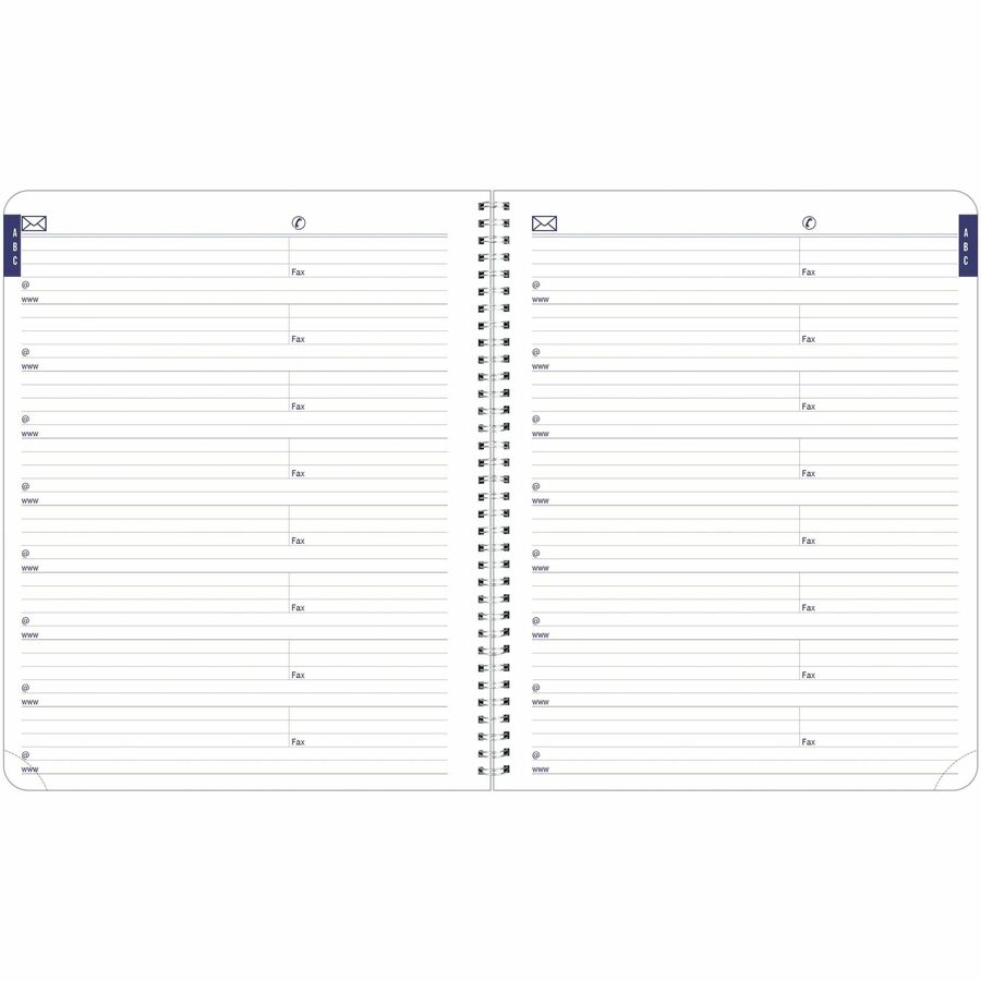 Agenda mensuel Blueline DuraGlobe 2026 de 14 mois - Décembre à janvier - 8-7/8 po x 7-1/8 po - Noir - Bilingue