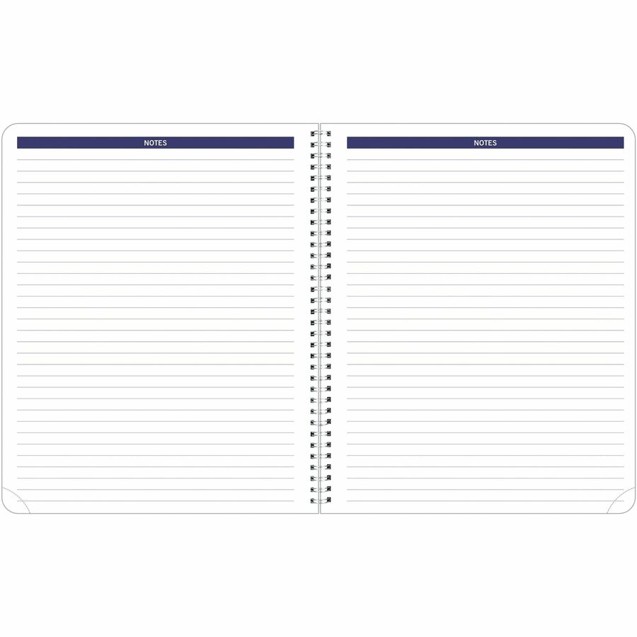Agenda mensuel Blueline DuraGlobe 2026 de 14 mois - Décembre à janvier - 8-7/8 po x 7-1/8 po - Noir - Bilingue