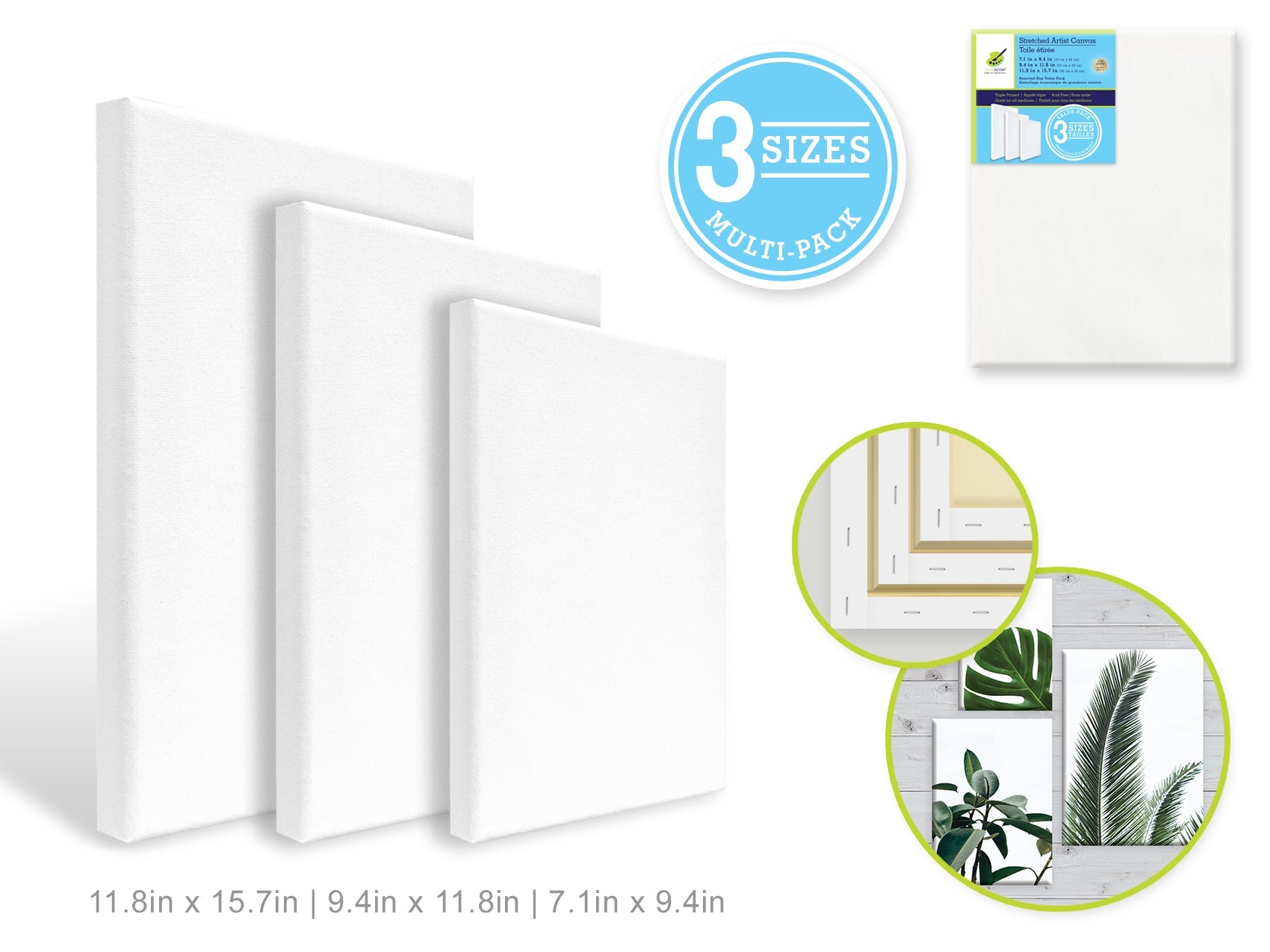 Canvas 3pk Nested