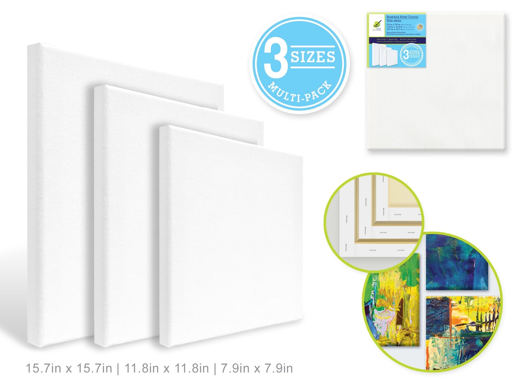 Canvas 3pk Nested