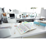 Post-it Flags in Desk Grip Dispenser - Yellow