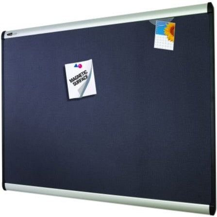 Quartet Prestige Plus Magnetic Fabric Bulletin Board, 3' x 2'