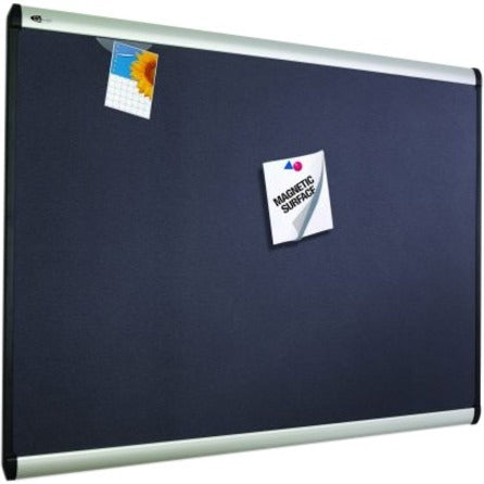 Quartet Prestige Plus Magnetic Fabric Bulletin Board, 3' x 2'